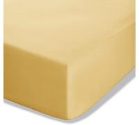 Catherine Lansfield Drap-Housse en Percale peigné Facile à Repasser, pour lit King Size, Jaune Ocre