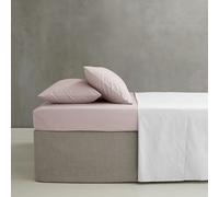 Catherine Lansfield Drap-Housse en Percale peigné Facile à Repasser pour lit Super King Size Rose pâle