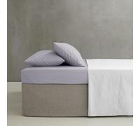 Catherine Lansfield Drap-Housse en Percale peigné pour lit Double Lilas