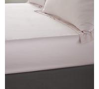 Catherine Lansfield Drap-Housse en Satin Doux et Soyeux pour lit Double Blush