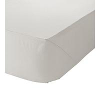 catherine Lansfield Drap-Housse uni en Polycoton et Percale Crème