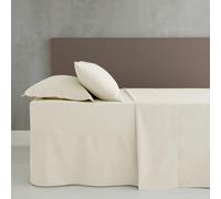 Catherine Lansfield Easy Iron Percale Combed Extra Deep Fitted Sheet Crème King Unisex