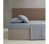 Catherine Lansfield Easy Iron Percale Combed Extra Deep Fitted Sheet Gris Double Unisex