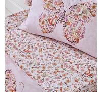 Catherine Lansfield Enchanted Butterfly Drap-Housse pour lit Simple Rose