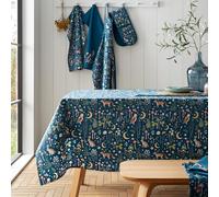 Catherine Lansfield Enchanted Twilight Animals Nappe en Coton Bleu Marine 137 x 178 cm