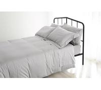 Catherine Lansfield Fantasy Sateen Ice Grey Parure de lit 135-210 x 280 cm + taie d'oreiller 50 x 155 cm