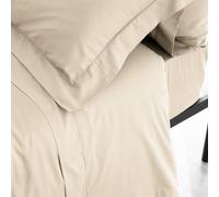 Catherine Lansfield Fantasy Sateen Natural Parure de lit 90-160 x 280 cm + taie d'oreiller 50 x 110 cm