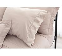 Catherine Lansfield Fantasy Sateen Parure de lit Moderne Taupe pour lit de 90-160 x 280 cm + taie d'oreiller 50 x 110 cm