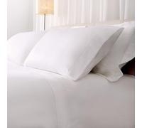 Catherine Lansfield Fantasy Sateen White Parure de lit pour lit de 180-260 x 280 cm + 2 taies d'oreiller de 50 x 110 cm