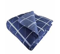 Catherine Lansfield Geometric Grid Couvre-lit 240 x 220 cm Bleu