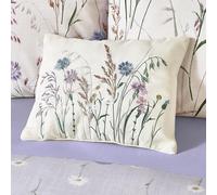 Catherine Lansfield Grasmere Coussin brodé Motif Floral Lilas 30 x 40 cm