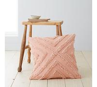 Catherine Lansfield Housse de Coussin en Coton tufté Motif Ananas éléphant Vivant Diamant Rose pâle 43 x 43 cm