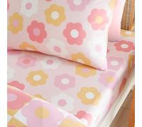 Catherine Lansfield Just Contempo Drap-Housse pour lit Simple Motif Marguerites