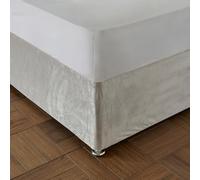 Catherine Lansfield Kingsley Cache-sommier Double élastique en Velours Mat Crème
