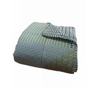 Catherine Lansfield Larsson Geo Couvre-lit 240 x 220 cm Vert