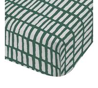 Catherine Lansfield Larsson Geo Green Drap Housse 180 x 200 cm et 2 taies d'oreiller 50 x 80 cm