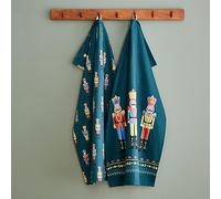 Catherine Lansfield Lot de 4 torchons de Cuisine en Coton Motif Casse-Noisette Vert 50 x 75 cm