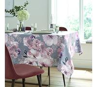 Catherine Lansfield Nappe en Coton Facile à Nettoyer Motif Floral Gris 137 x 178 cm