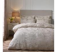 Catherine Lansfield Opulent Jacquard Parure de lit Simple avec Housse de Couette et taie d'oreiller Champagne doré