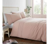 Catherine Lansfield Parure de lit avec Housse de Couette et taies d'oreiller Motif Broderie Anglaise Rose pâle