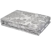 Catherine Lansfield - Parure de lit Jacquard, damassée, Argent, Polyester, Silver, Couette King Size
