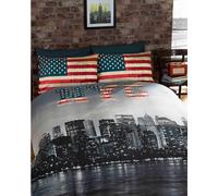 Catherine Lansfield - Parure de lit "New York", Skyline AG452 (Lit double) (Multicolore)