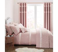 Catherine Lansfield Parure de lit Super King Size à Paillettes Blush