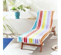 Catherine Lansfield Rainbow Stripe 76X200+20 Serviette DE Plage (Paire)