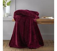 Catherine Lansfield Raschel Velvet Touch Couvre-lit Rouge Taille XL 200 x 240 cm