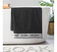 Catherine Lansfield Relax and Unwind Lot de 4 Serviettes Noir