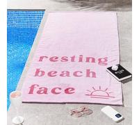 Catherine Lansfield Resting Beach 76X160 Serviette DE Plage (Paire)