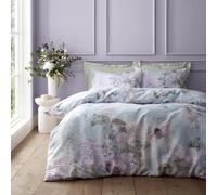 Catherine Lansfield RHS x Floral Serenity So Soft Parure de lit King Size avec Housse de Couette et taies d'oreiller Bleu