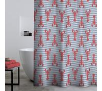 Catherine Lansfield Rideau de Douche Homard Rouge 180 x 180 cm