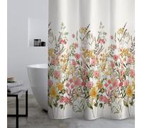 Catherine Lansfield Rideau de Douche Motif Floral Rose 180 x 180 cm