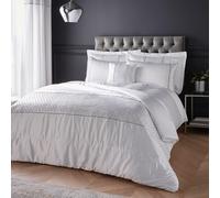 Catherine Lansfield Sequin Quilted Bedspread Blanc 240x260cm Unisex