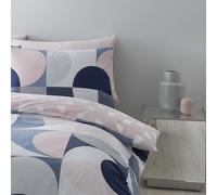 Catherine Lansfield Sirkel Geo Parure de lit 155 x 220 cm + 80 x 80 cm (Paire)
