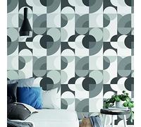 Catherine Lansfield Sirkel Geo Wallpaper Monochrome