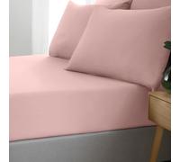 Catherine Lansfield So Soft Drap-Housse Infroissable pour lit Simple Rose pâle