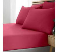 Catherine Lansfield So Soft Easy Iron Drap-Housse Super King Size Rose Vif