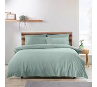 Catherine Lansfield So Soft Parure de lit Double avec Housse de Couette et taies d'oreiller Infroissable Vert