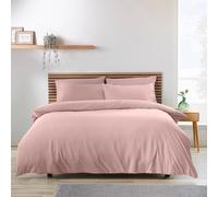 Catherine Lansfield So Soft Parure de lit Infroissable avec Housse de Couette et taies d'oreiller Rose pâle King