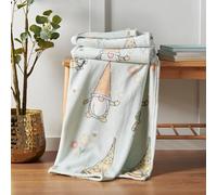 Catherine Lansfield Spring Gonks Plaid Polaire 130 x 170 cm Vert Menthe