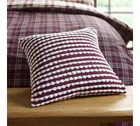 Catherine Lansfield Stab Stitch Coussin Prune 43 x 43 cm
