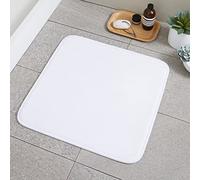 Catherine Lansfield Tapis de Douche Anti-bactérien en Mousse à mémoire de Forme Blanc