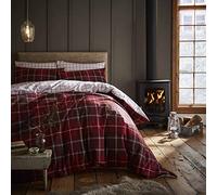 Catherine Lansfield Tartan Check J. Housse de Couette pour lit de 90 cm