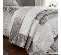 Catherine Lansfield Velours découpé, Naturel, Bedspread - 220x230cm