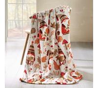 Catherine Lansfield Woodland Gonks Couverture Polaire 130 x 170 cm Naturel
