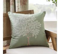 Catherine Lansfield Woodland Trees Coussin brodé Vert 45 x 45 cm
