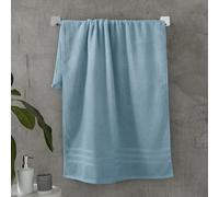 Catherine Lansfield Zero Twist Lot de 2 draps de Bain en Coton Bleu 90 x 140 cm