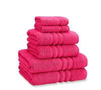 Catherine Lansfield Zero Twist Lot de 6 Serviettes en Coton Rose Vif
